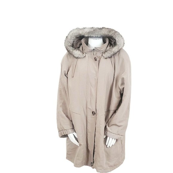 P.A. Originals Plus Size Women's Hooded Overcoat - Picture 2 of 8